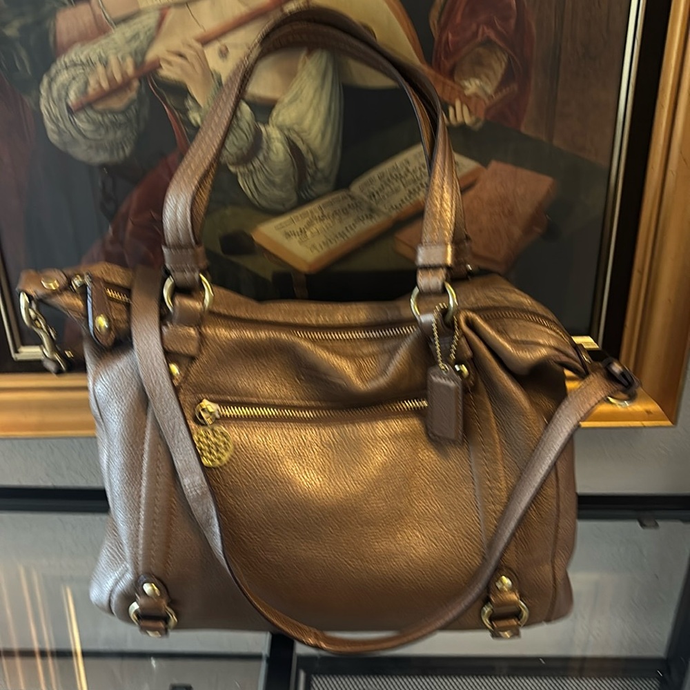 Coach Alexandra Bronze Shoulder Bag